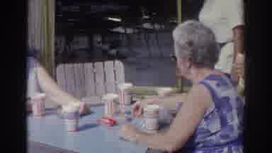 Norfolk Virginia (1966): People Walking Past Large Tuna Fish Trophy On Indoor