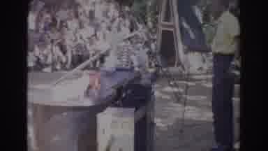 Norfolk Virginia (1966): Two Cockatoos Walk Along A Table To Interact With A Zoo