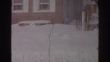 Norfolk Virginia (1966): Vintage Clip Of Houses In The Snow On Winter Morning