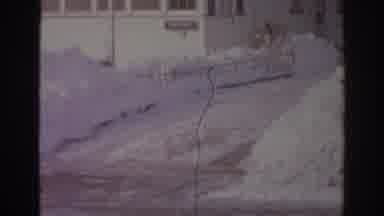 Norfolk Virginia (1966): Snow Covers Everything After The Blizzard