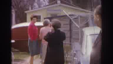 Norfolk Virginia (1966): Men And Women Standing Around Parked Cars Talking And