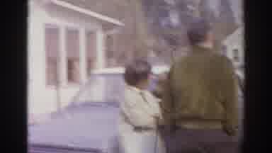 Norfolk Virginia (1966): Small Group Of About Ten People Outside By Old Cars