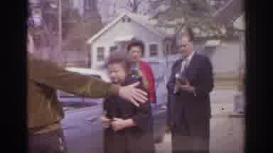 Norfolk Virginia (1966): Family Arriving At A Home And Gathering Outside While A