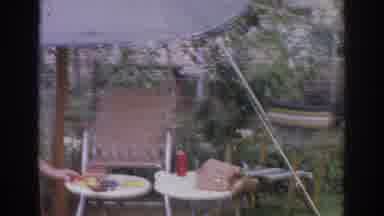 Norfolk Virginia (1966): Backyard House Garden Peas Beans Picnic Table BBQ Porch