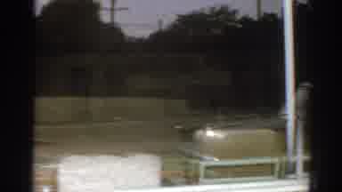 San Gabriel California (1966): View Of Green Lawn White Pole And Window On A