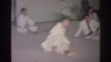 San Gabriel California (1966): Group Of Men Dressed In White Karate Uniforms Stand