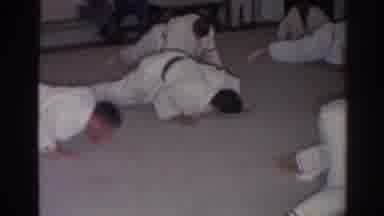 San Gabriel California (1966): Judo Masters In A Training Session Doing Hard Push