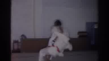 San Gabriel California (1966): Two People Performing Martial Arts Competition In A