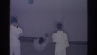 San Gabriel California (1966): Karate Master Demonstrating Sparing Class