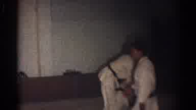 San Gabriel California (1966): Middle Aged Men Learning How To Perform Karate For