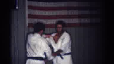 San Gabriel California (1966): Karate Move Of Smaller Man Throwing Larger Man Over