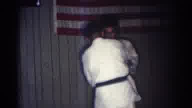 San Gabriel California (1966): Two Professional Men Perform A Technique In Martial