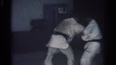 San Gabriel California (1966): Two Judo Masters Practicing At Night With Some Fans