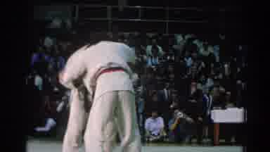 San Gabriel California (1966): Two Men Locked In Together During A Karate Match
