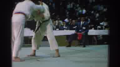 San Gabriel California (1966): Old Men Fighting In Old School Karate Fight With