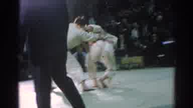 San Gabriel California (1966): Fight Between Two Men In White GI A Black Belt And