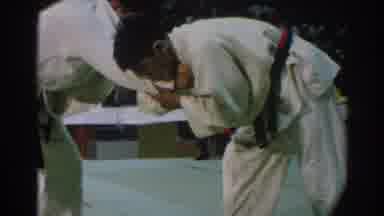 San Gabriel California (1966): Two Martial Arts Men In Their Uniform Performing