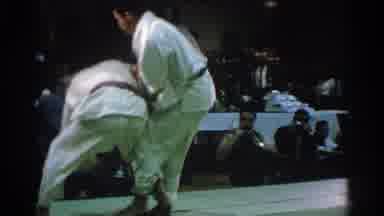 San Gabriel California (1966): Two Men Grapple In Intense Judo Competition