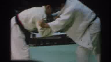 San Gabriel California (1966): Two Men Fighting In A Karate Tournament