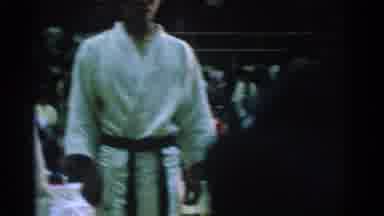 San Gabriel California (1966): Award Ceremony Karate Man Standing On Podium