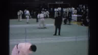 San Gabriel California (1966): Martial Arts Students With Black Belts Showing Off