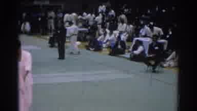San Gabriel California (1966): Men In White Uniforms Competing In Martial Arts In