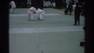 San Gabriel California (1966): Few Male Jim Jiu Jitsu Fighters In Action During