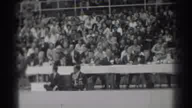 San Gabriel California (1966): A Crowd Sits In Stands Watching A Karate Match