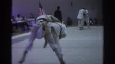 Temple City California (1966): Two Guys Fighting At A Karate Tournament In The