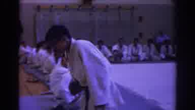Temple City California (1966): Martial Arts Class Male Student Receiving