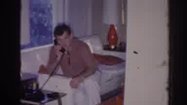 Temple City California (1966): Family Having Fun In The Living Room And Dad Having