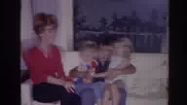 Temple City California (1966): Family Baby Kids Mother Father Playing Blonde Hair