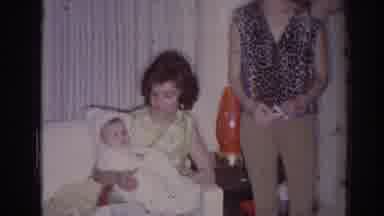 Temple City California (1966): Family Gathered In The Living Room Enjoying Their