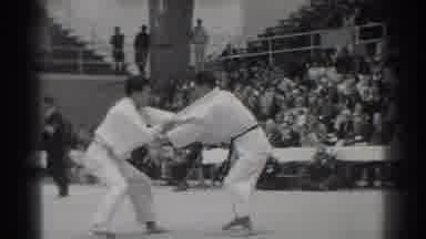 West Covina California (1966): Two Men Competing Against Each Other In Martial