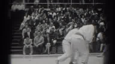 West Covina California (1966): Two People At A Karate Competition Competing While