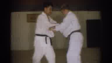West Covina California (1966): Two Professional Adults Practice Attacking Moves In