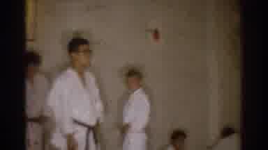 West Covina California (1966): People Practicing Martial Arts In A Group With An