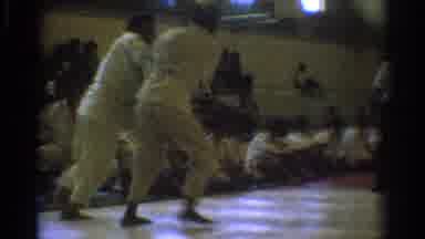 West Covina California (1966): Two Man Competing In A Judo Or Martial Art