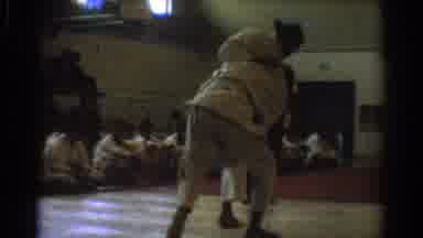 West Covina California (1966): Martial Arts Sparring As Students Watch Judo