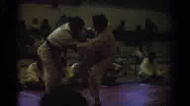 West Covina California (1966): Men Compete On Mat During Martial Arts Event In