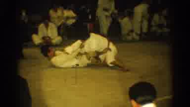 West Covina California (1966): Men On The Ground Fighting Intense Jim-Jitsu Games