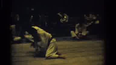 West Covina California (1966): Dark Scene Of A Martial Arts Contest Where Someone