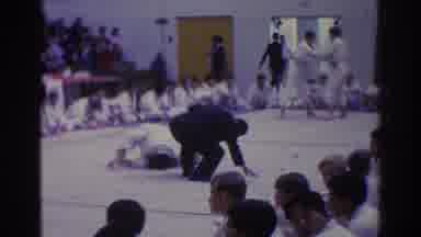 West Covina California (1966): Martial Arts Tournament In A School Gym Practice