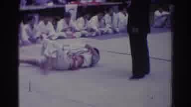 West Covina California (1966): Students In A Karate Match Rolling And Twisting