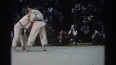 West Covina California (1966): Two Martial Arts Fighters In The Middle Of A Fight