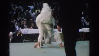 West Covina California (1966): Two Men A Red Belt And A Black Belt Tussle During A