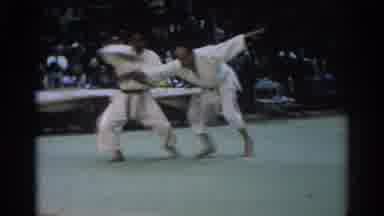 West Covina California (1966): Two Black Belts Martial Arts Fighters Fight During