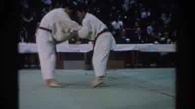 West Covina California (1966): Two Men In A Karate Fight While Judges And The