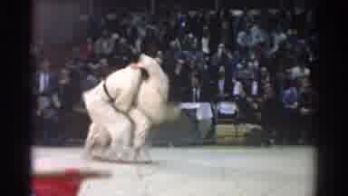West Covina California (1966): Two Man Fighting Martial Art At A Competition One