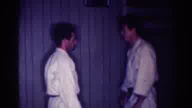 Los Angeles California (1967): Two People Are Learning Martial-Arts From Each In A